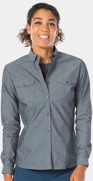 BONTRAGER Adventure Women's Cycling Chambray Shirt 2 BONTRAGER Adventure Women's Cycling Chambray Shirt - Image 2
