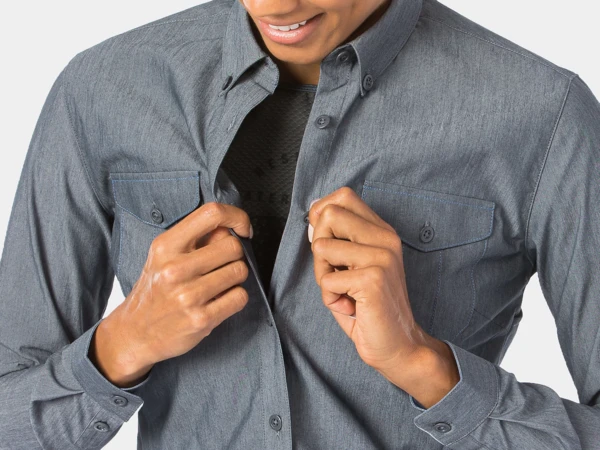 BONTRAGER Adventure Women's Cycling Chambray Shirt 6 BONTRAGER Adventure Women's Cycling Chambray Shirt - Image 6