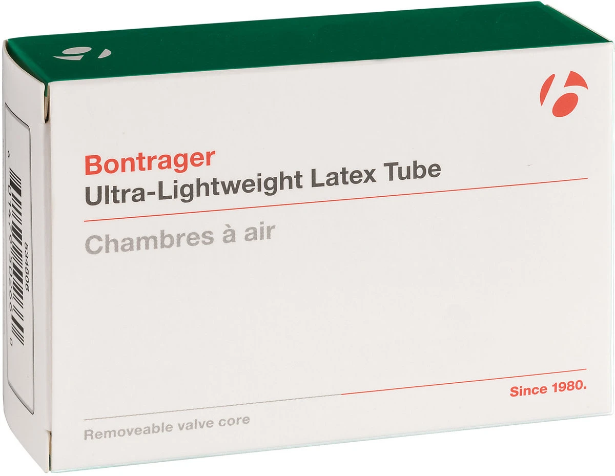 BONTRAGER Ultra-Lightweight Latex Presta Valve Bicycle Tube 1 BONTRAGER Ultra-Lightweight Latex Presta Valve Bicycle Tube